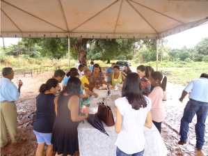 Café da Manhã Servido na visita as obras da Creche