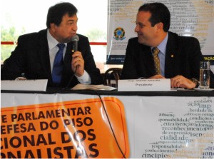 César Halum, coordenador regional da Frente e o deputado André Moura, presidente.