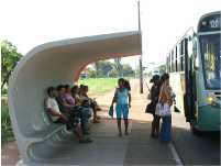 Parada de ônibus em Palmas