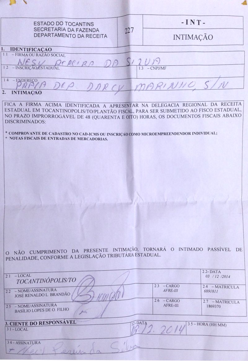 Imagem do site www.tocnoticias.com.br